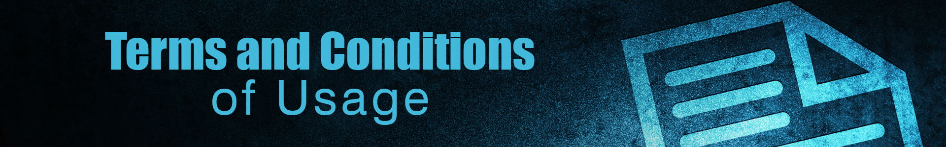 Terms and Conditions of Usage