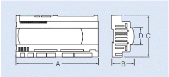 Dimension drawing for Aviator Max Controller