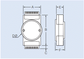 Dimension drawing for ComLink Repeater Module