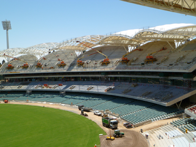 Redeveloped Adelaide Oval hosts 2nd Ashes Test