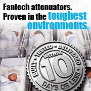 Fantech attenuators. Now available within 10 days or less *