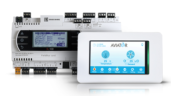 Aviator taking control of the air