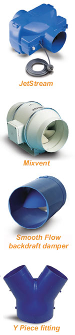 Ventilation solutions in limited spaces