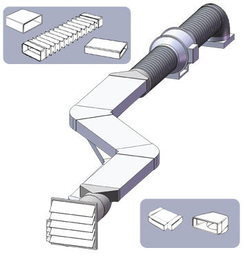FlatPack Low Profile Duct System 150