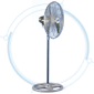 Pedestal Stand Mounted Fan